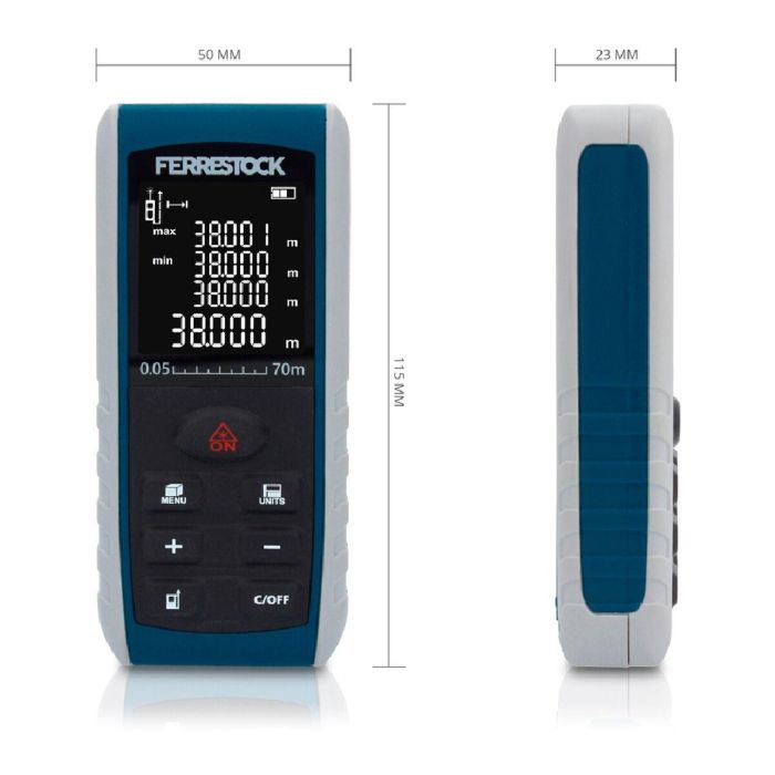 Medidor Ferrestock Láser 70 m 4 Medidor Ferrestock Láser 70 m 4