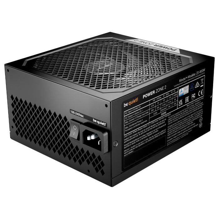 Be Quiet! Power Zone 2 850W 80 PLUS Platinum ATX 3.1 Fuente de Alimentación para PC Modular Be Quiet! Power Zone 2 850W 80 PLUS Platinum ATX 3.1 Fuente de Alimentación para PC Modular