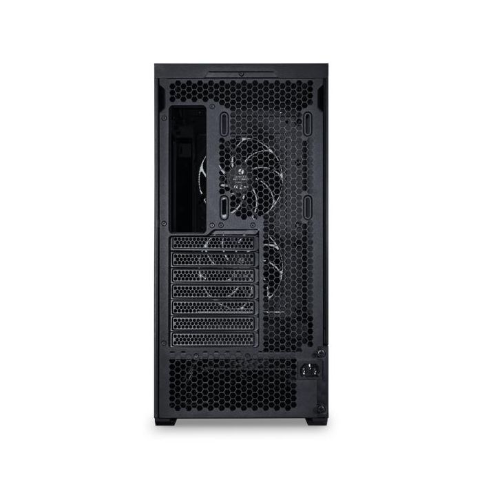 Lian Li LAN207DX Caja Gaming Lancool Negra con Pantalla Integrada de 6 Pulgadas, Panel de Vidrio Templado y USB-C, Soporte ATX 5