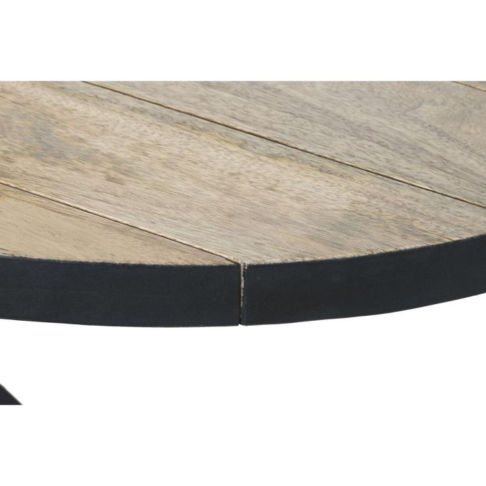 Mesa Centro Loft DKD Home Decor Natural Negro 70 x 45 x 130 cm 3