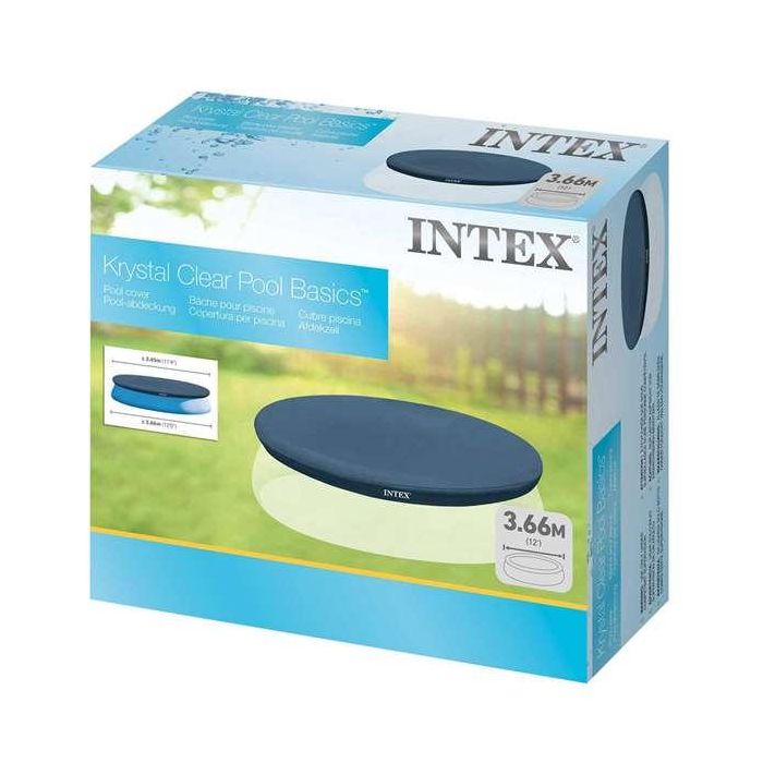 Intex Cubrepiscinas Redondo Easy Set 366 cm PVC/PE para Piscinas Desmontables 2 Intex Cubrepiscinas Redondo Easy Set 366 cm PVC/PE para Piscinas Desmontables 2