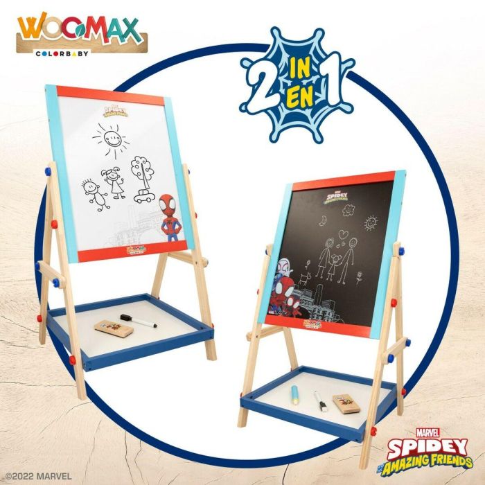 Pizarra 2 en 1 Spidey 5 Piezas 4 Unidades 40 x 64,5 x 31,5 cm 5 Pizarra 2 en 1 Spidey 5 Piezas 4 Unidades 40 x 64,5 x 31,5 cm 5