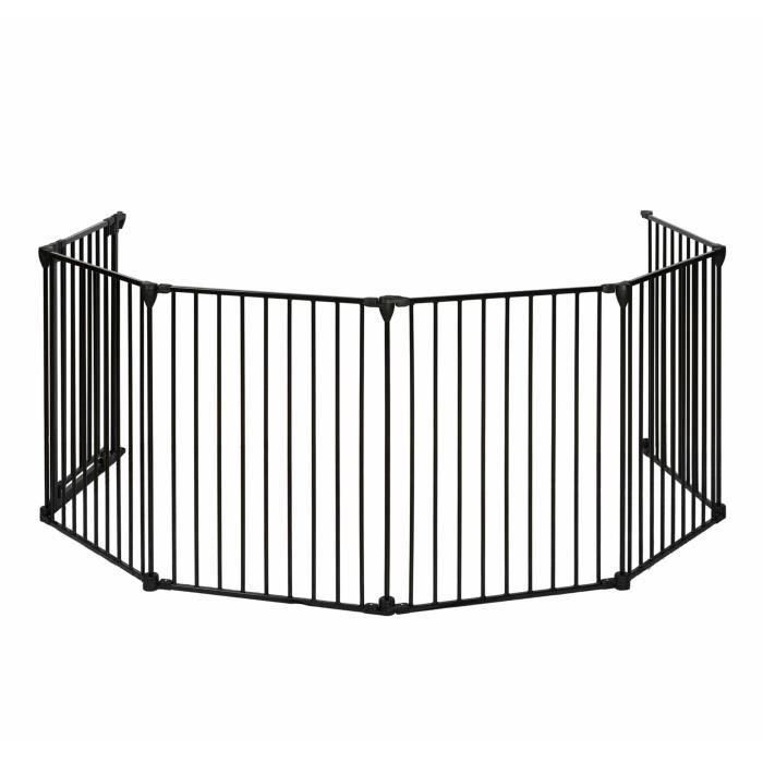 Barrera cortafuegos para chimenea o estufa de leña de 6 lados - 360 cm - Negro - NORDLINGER PRO 2 Barrera cortafuegos para chimenea o estufa de leña de 6 lados - 360 cm - Negro - NORDLINGER PRO 2