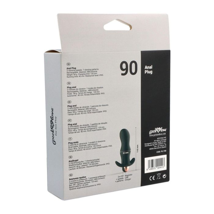 Vibrador anal Pick&Love Nº 90 Negro 2
