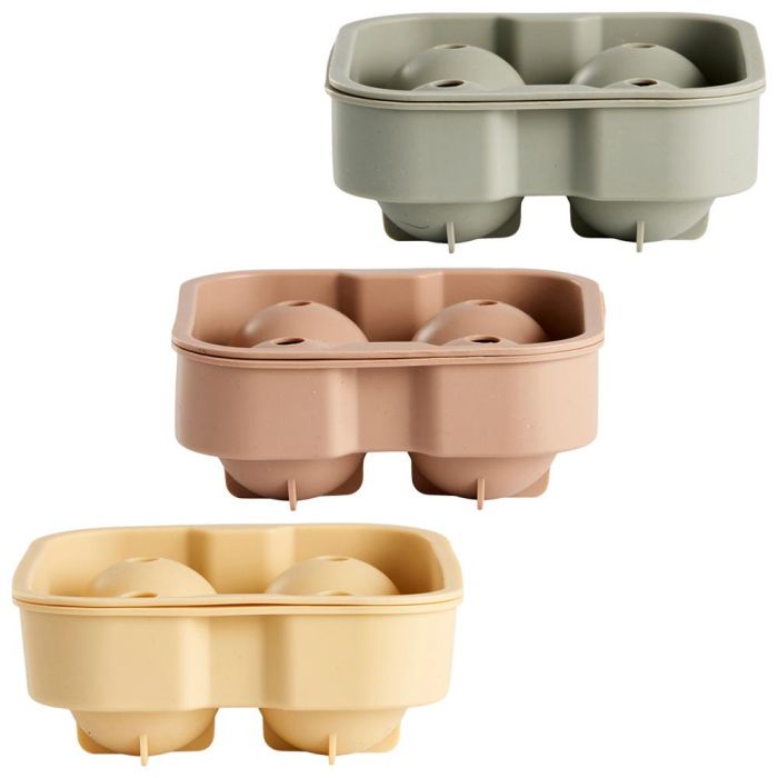 Day Molde para 4 Cubitos de Hielo Esféricos de Silicona, Colores Surtidos 12x12 cm 2