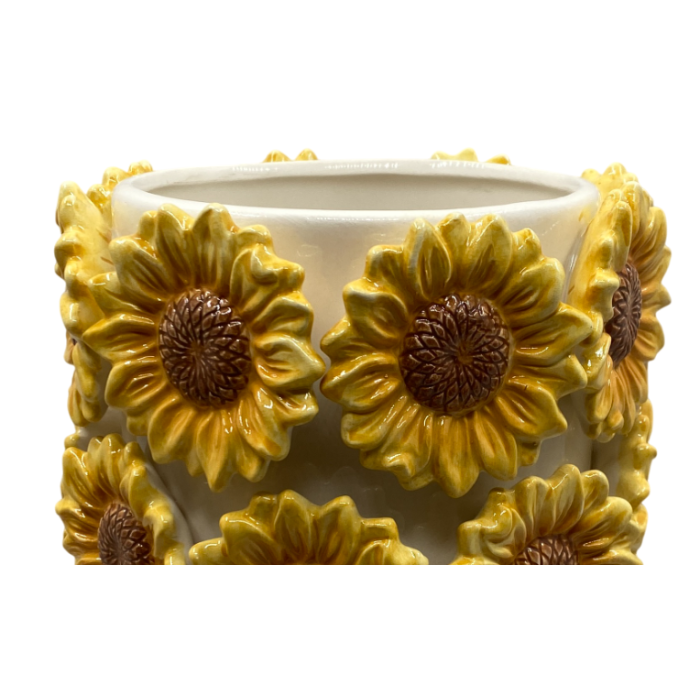 Jarron Shabby DKD Home Decor Amarillo Blanco 19 x 30 x 19 cm (2 Unidades) 1 Jarron Shabby DKD Home Decor Amarillo Blanco 19 x 30 x 19 cm (2 Unidades) 1