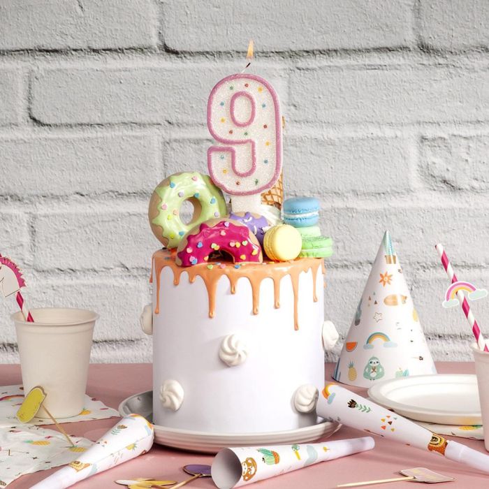 Party Time Vela Aniversario Surtida Números 0-9 14 cm 1 Party Time Vela Aniversario Surtida Números 0-9 14 cm 1