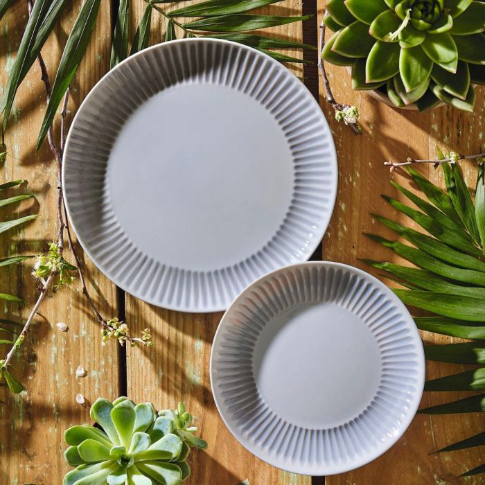 Luminarc Plato Postre Vidrio Cottage 19 cm Gris Brillo 2