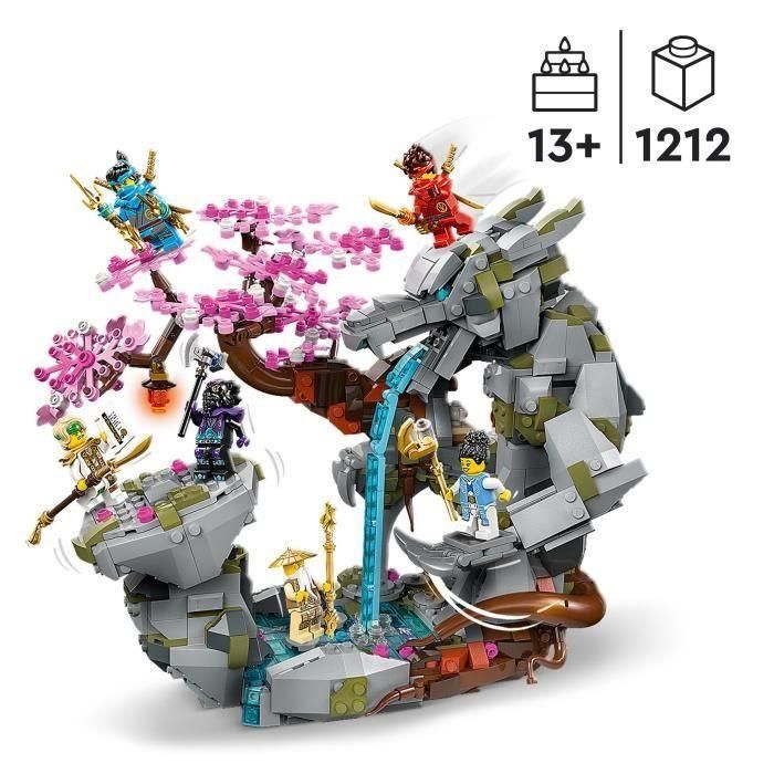 LEGO NINJAGO 71819 Santuario de Roca del Dragón, Juguete Ninja, 6 Minifiguras 1