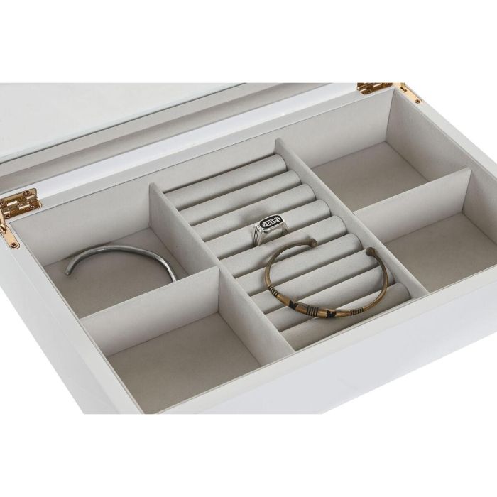 DKD Home Decor Joyero Tradicional Blanco Beige 18.5 x 7 x 29 cm 1 DKD Home Decor Joyero Tradicional Blanco Beige 18.5 x 7 x 29 cm 1