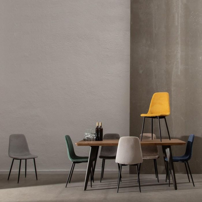 Silla Crema Tejido-Metal Salón 43 X 52 X 87 cm