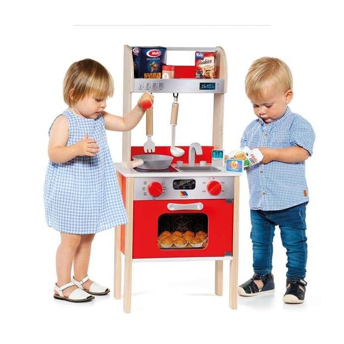 Molto Mi Primera Cocina de Madera Infantil con 10 Accesorios y Utensilios de Cocina 73x23,5x34 cm para Niños Pequeños desde 1 Año 1 Molto Mi Primera Cocina de Madera Infantil con 10 Accesorios y Utensilios de Cocina 73x23,5x34 cm para Niños Pequeños desde 1 Año 1