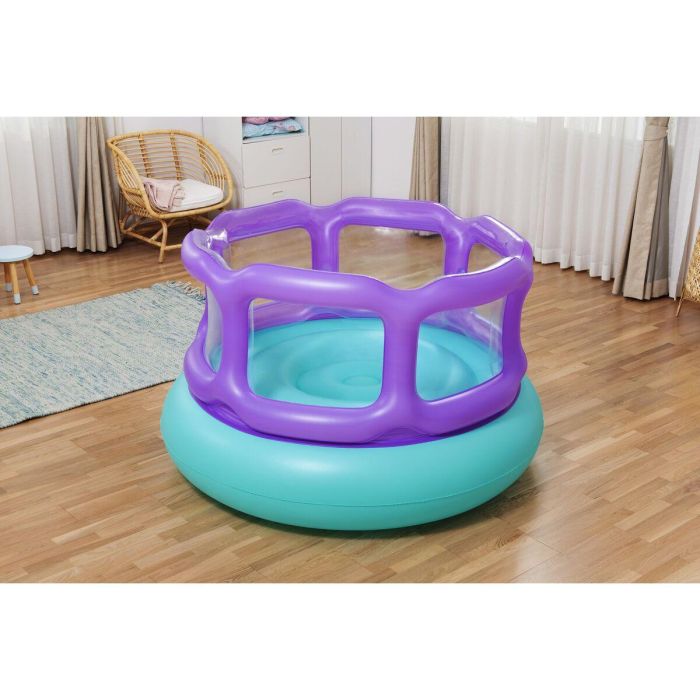 Bestway Saltador Hinchable Juegos con Bolas 152x152x84 cm +3 Años Interior y Jardin 52646 2