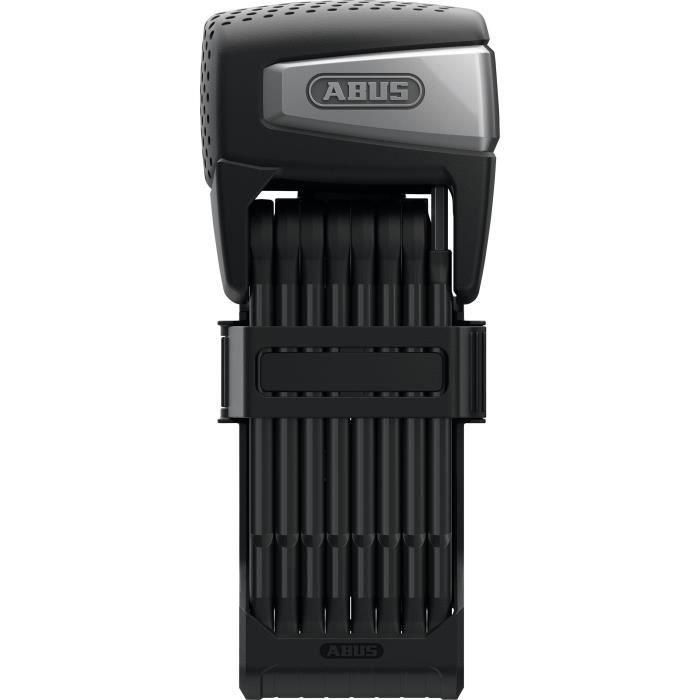 ABUS BORDO ONE 6500A/110 Candado Plegable con Alarma, Soporte SH, Negro