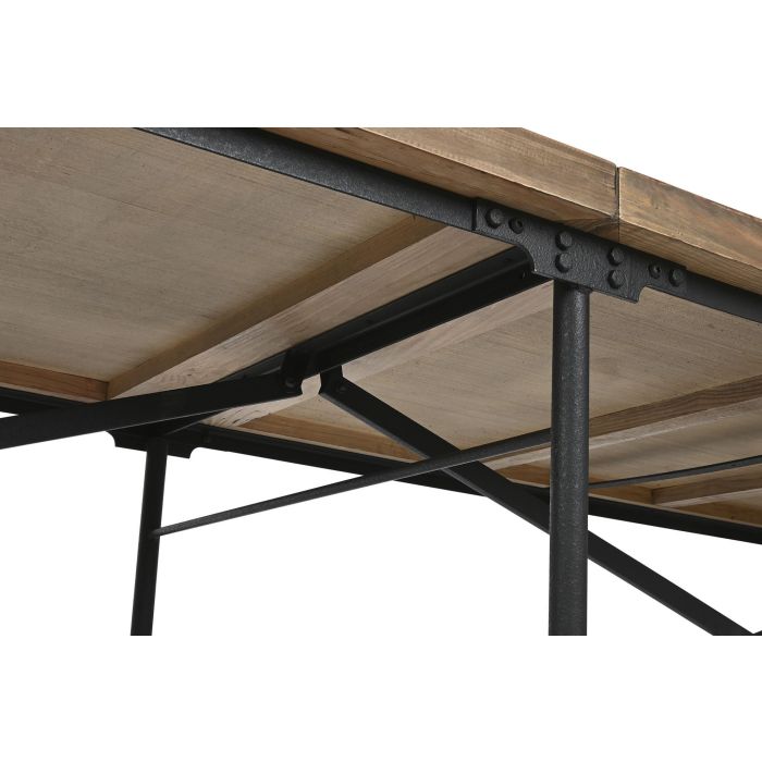 Mesa Comedor Alpino DKD Home Decor Marron Negro 100 x 78 x 300 cm 5 Mesa Comedor Alpino DKD Home Decor Marron Negro 100 x 78 x 300 cm 5