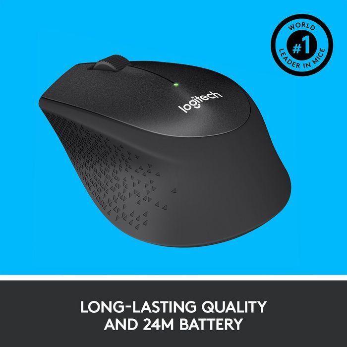 Logitech M330 Silent Plus Ratón Óptico Inalámbrico Silencioso, 1000 dpi, USB 2.4GHz, Ergonómico, 24 Meses Batería, Negro 6 Logitech M330 Silent Plus Ratón Óptico Inalámbrico Silencioso, 1000 dpi, USB 2.4GHz, Ergonómico, 24 Meses Batería, Negro 6