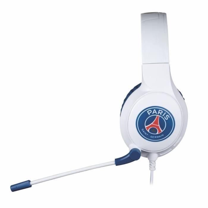Auriculares con cable para juegos - KONIX - PC, PS4, PS5, Switch, Xbox - Micrófono de 45° - Cable de 1,5 m - Blanco y azul 3 Auriculares con cable para juegos - KONIX - PC, PS4, PS5, Switch, Xbox - Micrófono de 45° - Cable de 1,5 m - Blanco y azul 3