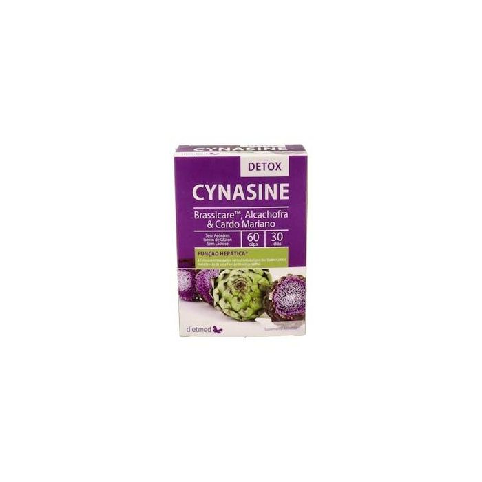 DIETMED Cynasine Detox 60 Cápsulas con Alcachofa, Diente de León y Cardo Mariano para el Metabolismo Hepático y Lipídico