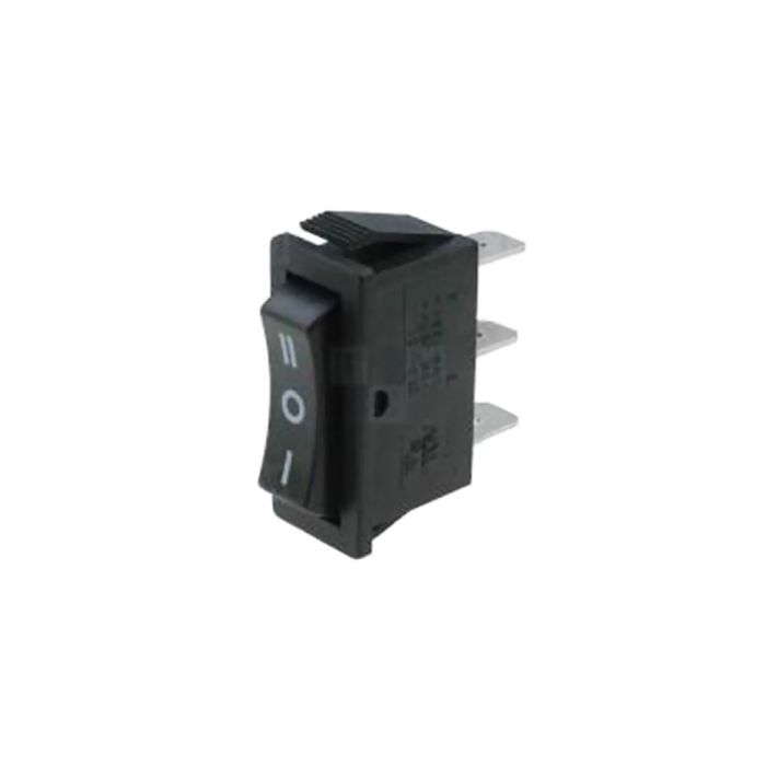 Edm Interruptor on-off-on estrecho empotrable 15A 250V 33x10x26 mm negro