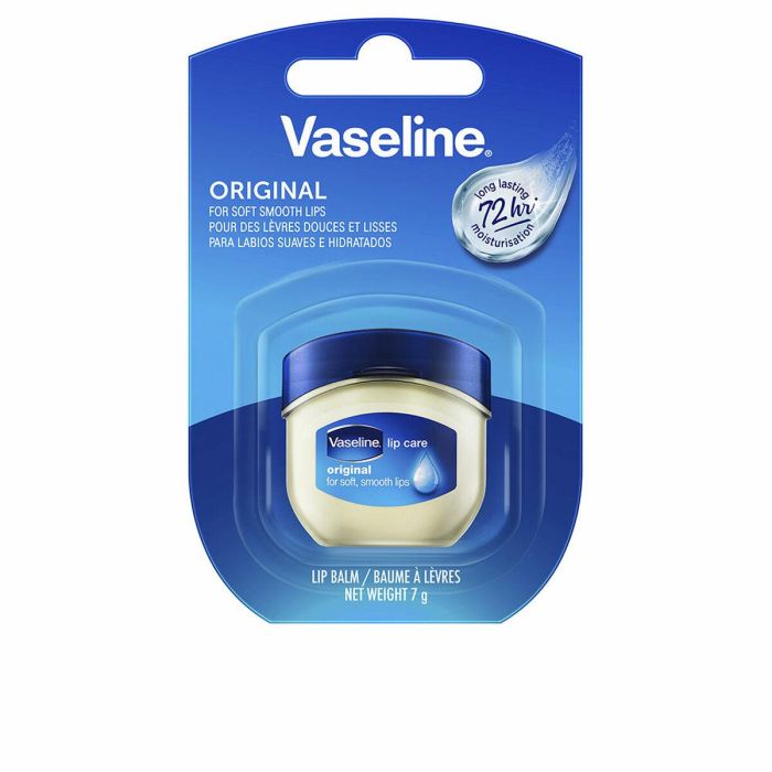 Vaseline Lip Therapy Original Bálsamo Labial para Labios Secos y Agrietados, Alivia, Repara e Hidrata, No Pegajoso 7g