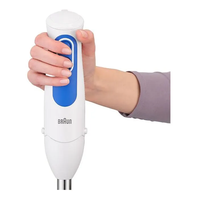 Braun Batidora de mano MQ3045WH con 2 picadores, tecnología PowerBell Plus y Splash Control - Blanco y azul 2 Braun Batidora de mano MQ3045WH con 2 picadores, tecnología PowerBell Plus y Splash Control - Blanco y azul 2