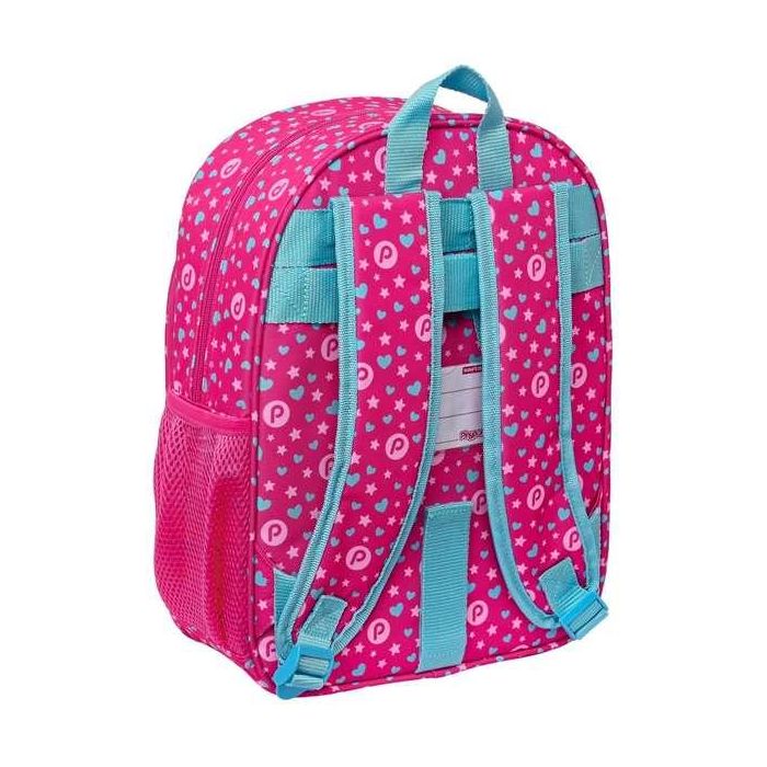Mochila Escolar Pinypon Azul Rosa 26 x 34 x 11 cm 2