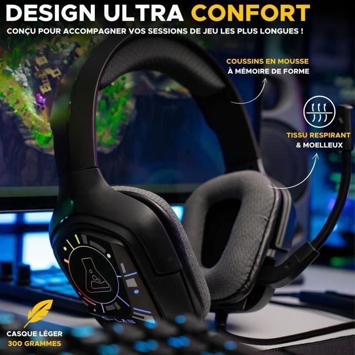 Auriculares para juegos con cable - The G-Lab - KORP COBALT 7.1 - Sonido envolvente 7.1 - USB - RGB 4 Auriculares para juegos con cable - The G-Lab - KORP COBALT 7.1 - Sonido envolvente 7.1 - USB - RGB 4