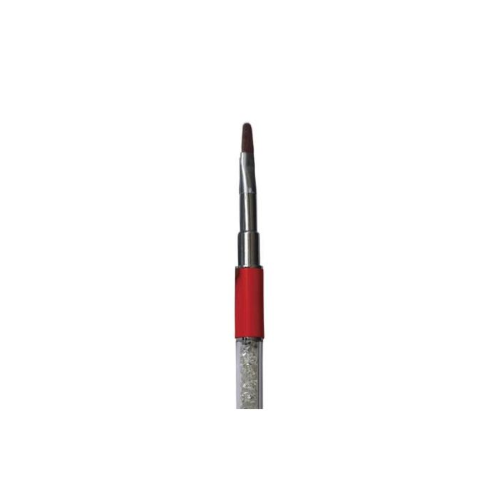 Pincel Gel Nº6 Rojo con Cristales Swarovski para Esculpido en Gel - Thuya Pincel Gel Nº6 Rojo con Cristales Swarovski para Esculpido en Gel - Thuya