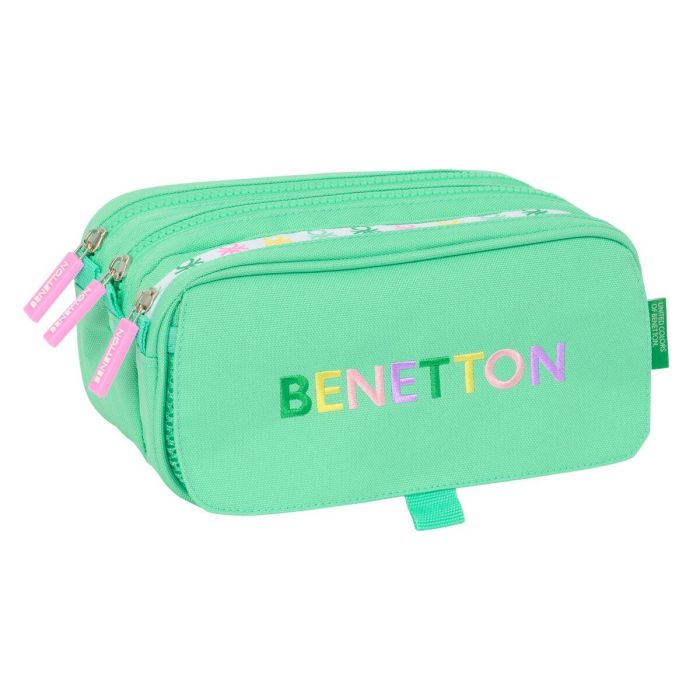 Portatodo Triple Benetton Mint Verde 21,5 x 10 x 8 cm