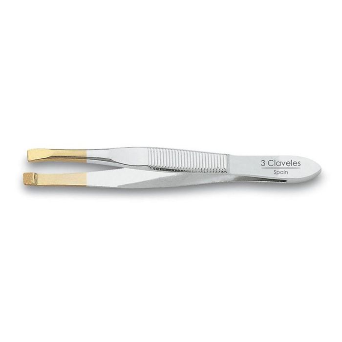 Pinza Recta P.Oro 8 cm. D 3C Tres Claveles