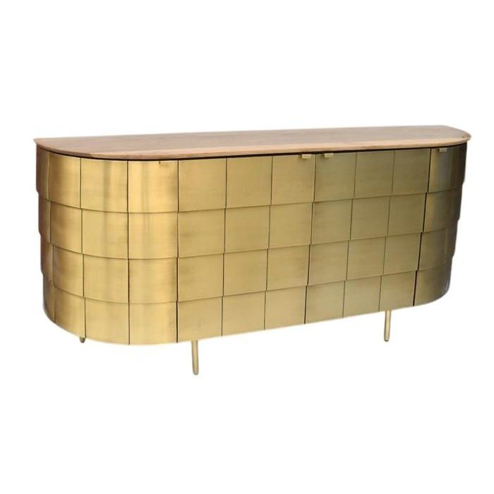 Buffet Glam DKD Home Decor Dorado 46 x 85 x 197 cm Buffet Glam DKD Home Decor Dorado 46 x 85 x 197 cm