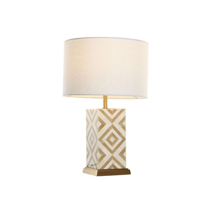 Lampara Sobremesa Item Home DKD Home Decor Dorado Beige 36 x 56 x 36 cm 5