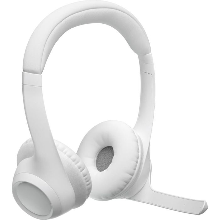 Logitech Auriculares Zone 300 Bluetooth Blanco, Micrófono con Cancelación de Ruido, Hasta 20 Horas de Batería, Conectividad Inalámbrica de 30m 4