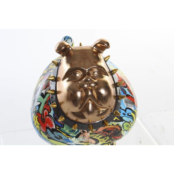 DKD Home Decor Figura Perro Bulldog Multicolor Resina 16 x 20.5 x 21 cm 1