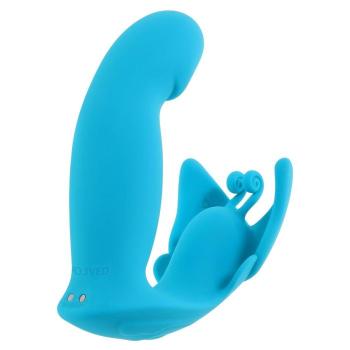 Vibrador Doble Estimulación Evolved Azul 6 Vibrador Doble Estimulación Evolved Azul 6