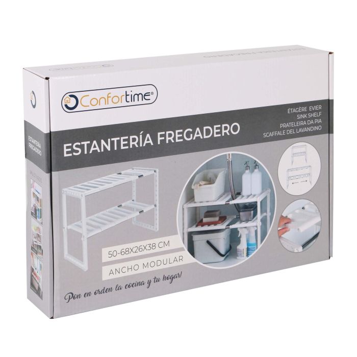 Estantería para Fregadero Confortime 50-68 x 26 x 38 cm (6 Unidades) 6