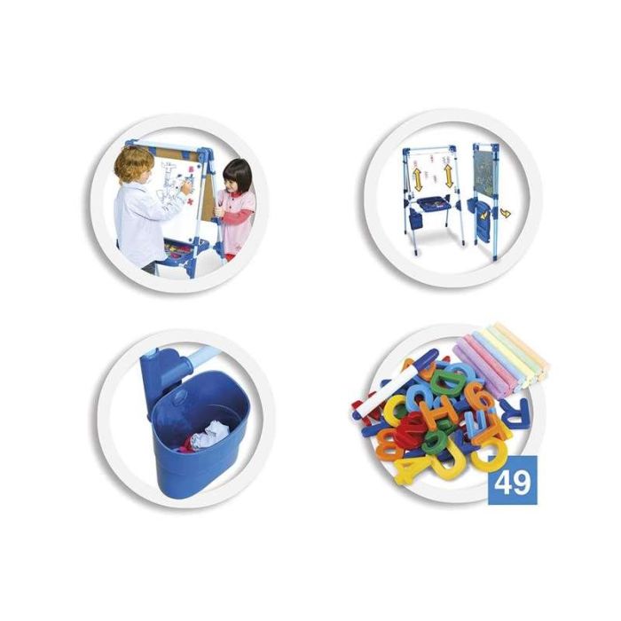 Chicos Pizarra 2 en 1 Magnética y para Tizas 63x60x120 cm Incluye 64 Piezas 11 Chicos Pizarra 2 en 1 Magnética y para Tizas 63x60x120 cm Incluye 64 Piezas 11