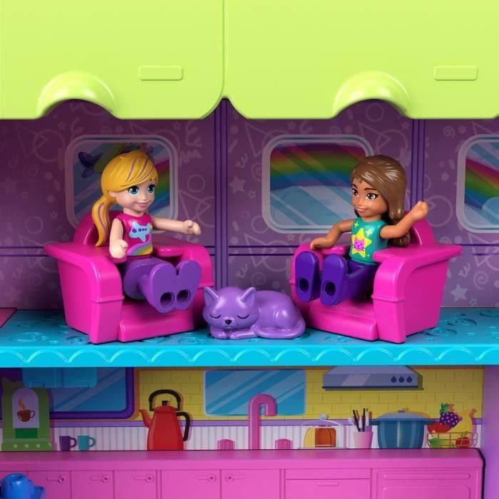 Polly Pocket - Avión Gatito Transformable - Caja con 2 minifiguras HWP19 2 Polly Pocket - Avión Gatito Transformable - Caja con 2 minifiguras HWP19 2