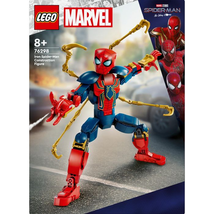 LEGO 76298 Figura para Construir Iron Spider-Man Marvel, Articulada 27 cm, +8 años 9