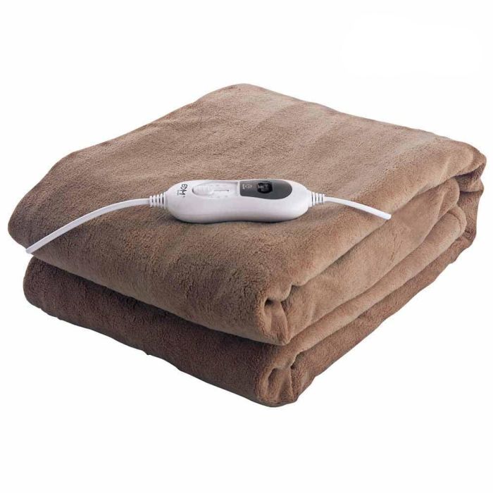 Edm Manta Eléctrica 120W 180x130 cm Doble con 3 Niveles de Temperatura y Apagado Automático 90 Minutos, Poliéster