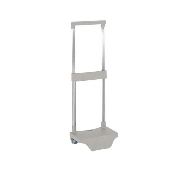 Carro Escolar Safta Portamochila Pequeño Plata 1 Carro Escolar Safta Portamochila Pequeño Plata 1