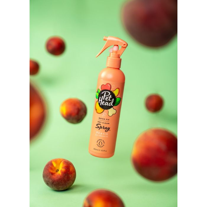 Pet Head Quick Fix Spray de Lavado en Seco para Perros, Melocotón 300 ml - Limpieza Rápida Sin Aclarado 3