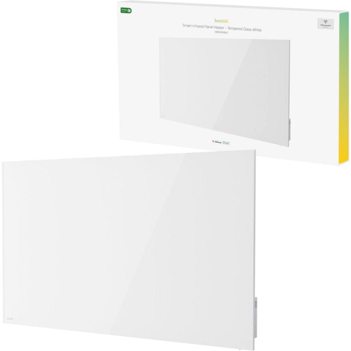 Hombli smartes Infrarot Glas Heizpanel 2024 600W weiß 3 Hombli smartes Infrarot Glas Heizpanel 2024 600W weiß 3