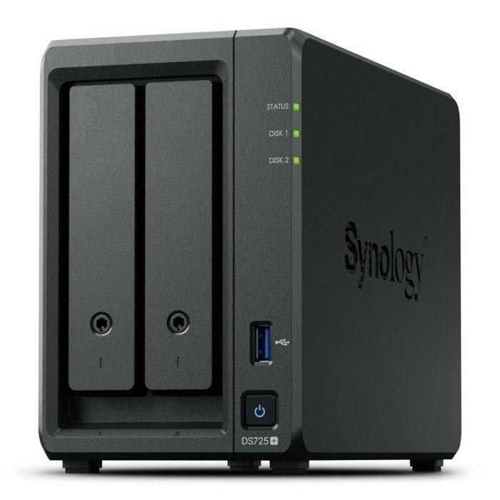 Synology DiskStation DS225+ 2 Bay NAS Escritorio Intel Celeron J4125 2 GB DDR4 Synology DSM Negro 0 Synology DiskStation DS225+ 2 Bay NAS Escritorio Intel Celeron J4125 2 GB DDR4 Synology DSM Negro 0