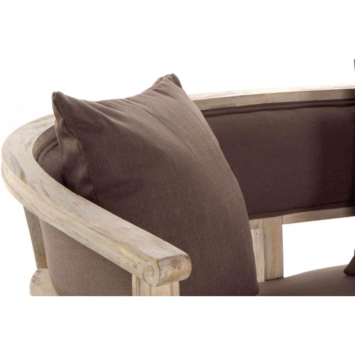 DKD Home Decor Sofá Tradicional 69 x 72 x 122 cm Marrón 2