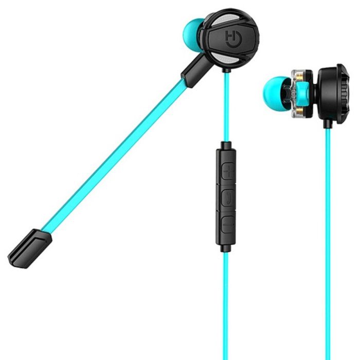 Auriculares con Micrófono Gaming Hiditec GHE010002 (3.5 mm) Negro Azul 3 Auriculares con Micrófono Gaming Hiditec GHE010002 (3.5 mm) Negro Azul 3