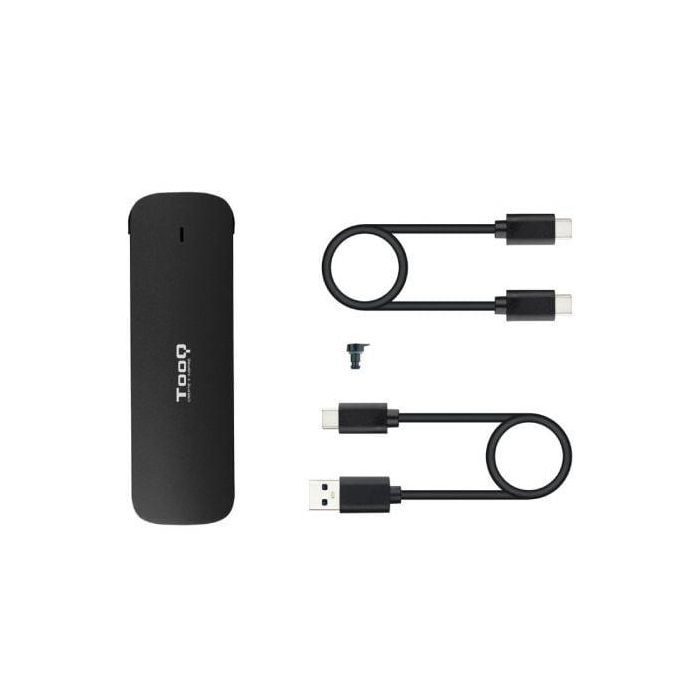 TooQ TQE-2201B Caja Externa USB 3.1 Gen2 para SSD M.2 NVMe PCIe (2230/2242/2260/2280) Sin Tornillos, Incluye Cables USB-C y USB-A, Negro 1 TooQ TQE-2201B Caja Externa USB 3.1 Gen2 para SSD M.2 NVMe PCIe (2230/2242/2260/2280) Sin Tornillos, Incluye Cables USB-C y USB-A, Negro 1