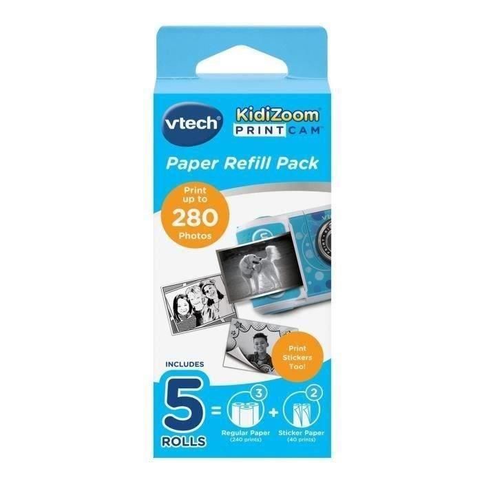 Vtech Kidizoom Print Cam - Recarga de papel: 3 rollos clásicos y 2 rollos adhesivos 2 Vtech Kidizoom Print Cam - Recarga de papel: 3 rollos clásicos y 2 rollos adhesivos 2