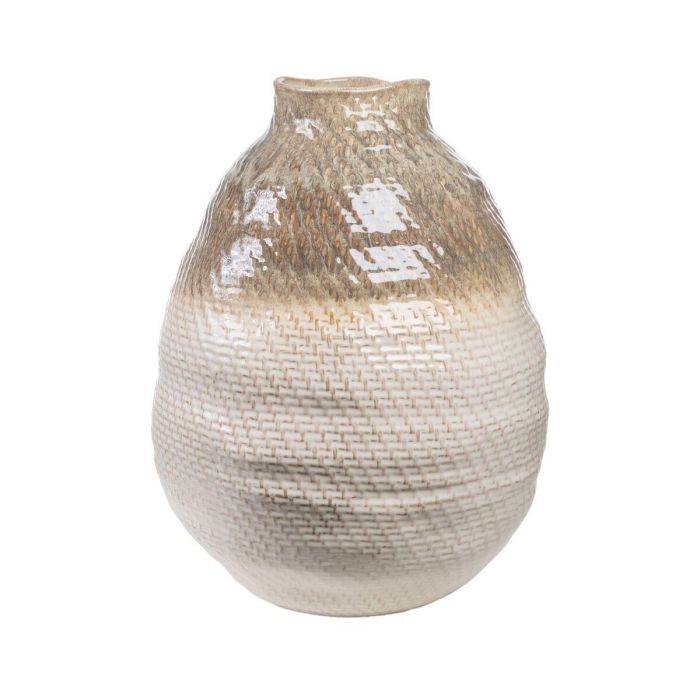 Jarrón Romimex Beige Porcelana 37 x 47 x 37 cm