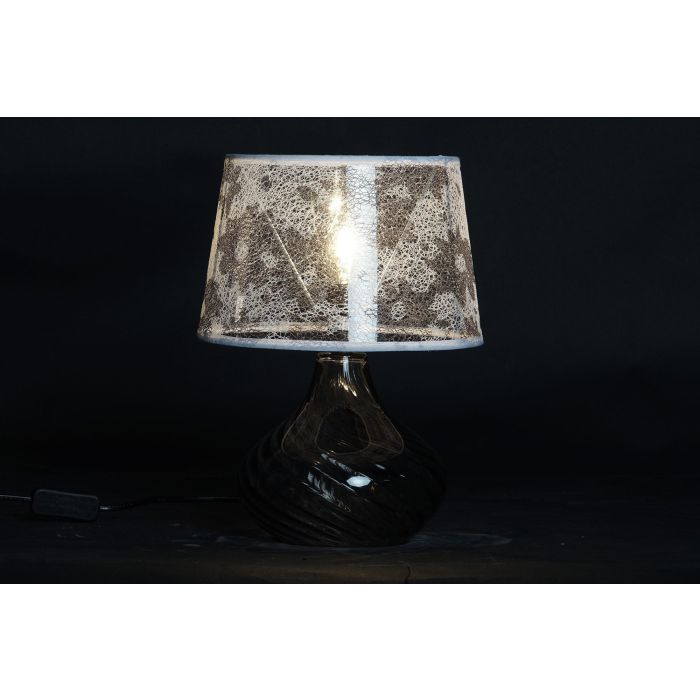 DKD Home Decor Lámpara de Sobremesa Shabby Multicolor con Flores de Cristal y Poliester E14 25W 33.5 cm Alto (2 Unidades) 1 DKD Home Decor Lámpara de Sobremesa Shabby Multicolor con Flores de Cristal y Poliester E14 25W 33.5 cm Alto (2 Unidades) 1